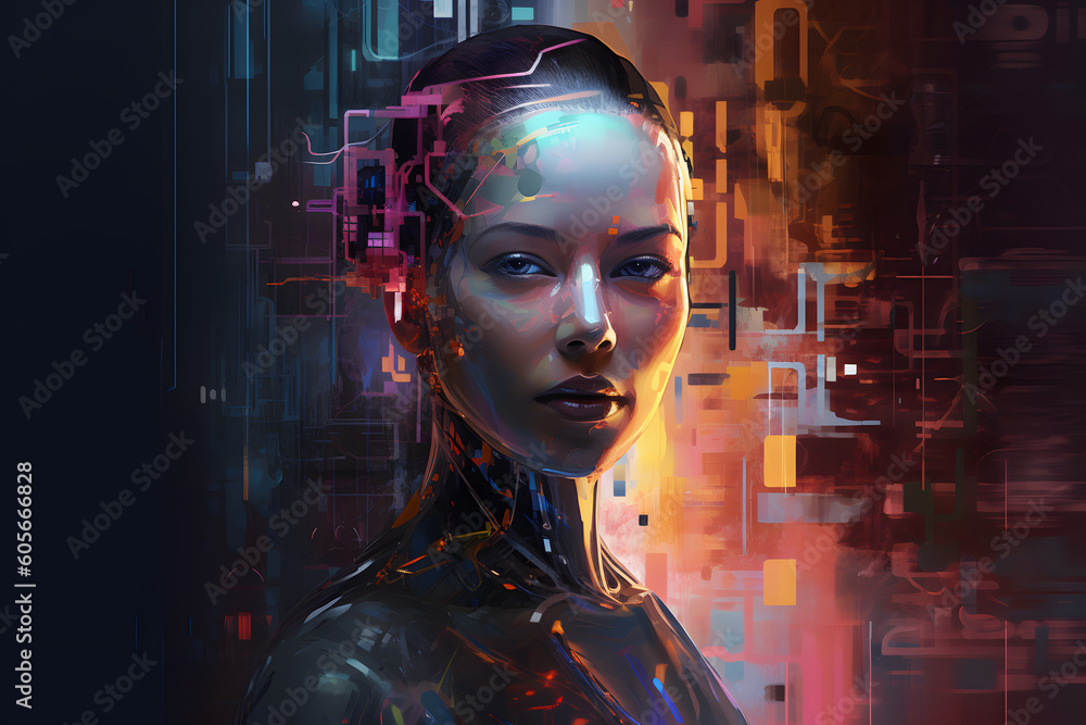Naklejka premium Artificial intelligence