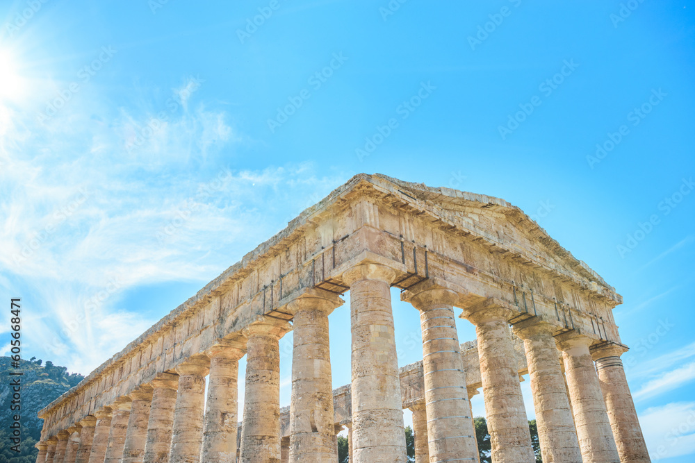 Picture of Ancient Greek Doric temple at Segesta.