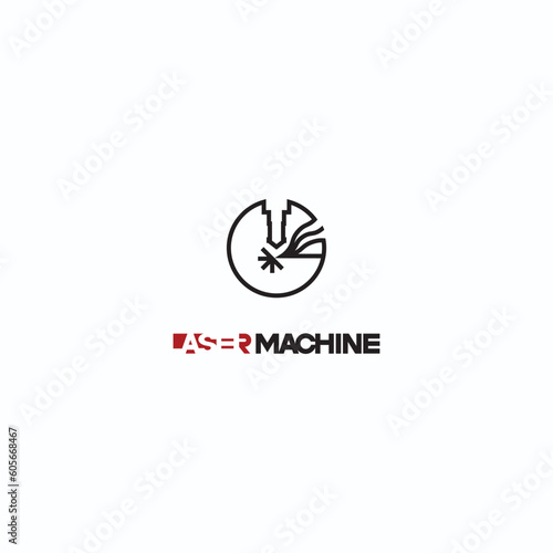 
An illustration consisting of a plasma cutting nozzle in the form of a symbol or logo 