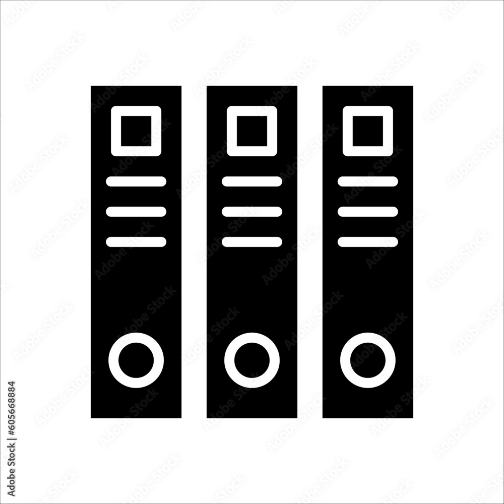 Solid vector icon for folders which can be used various design projects. Solid vector icon for folders which can be used various design projects.
