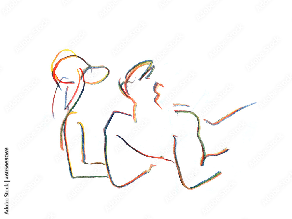 Fototapeta premium Beach vacation tan sand sea love story