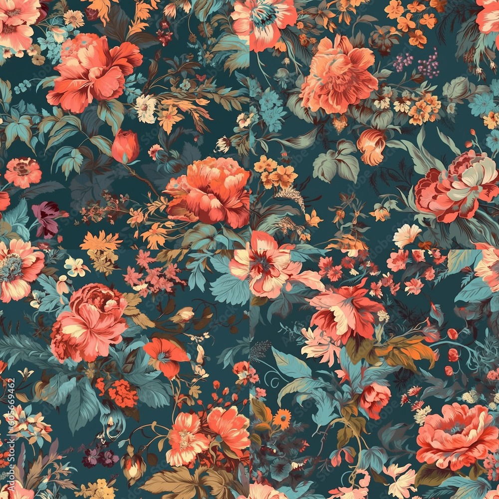 seamless floral pattern seamless floral pattern
