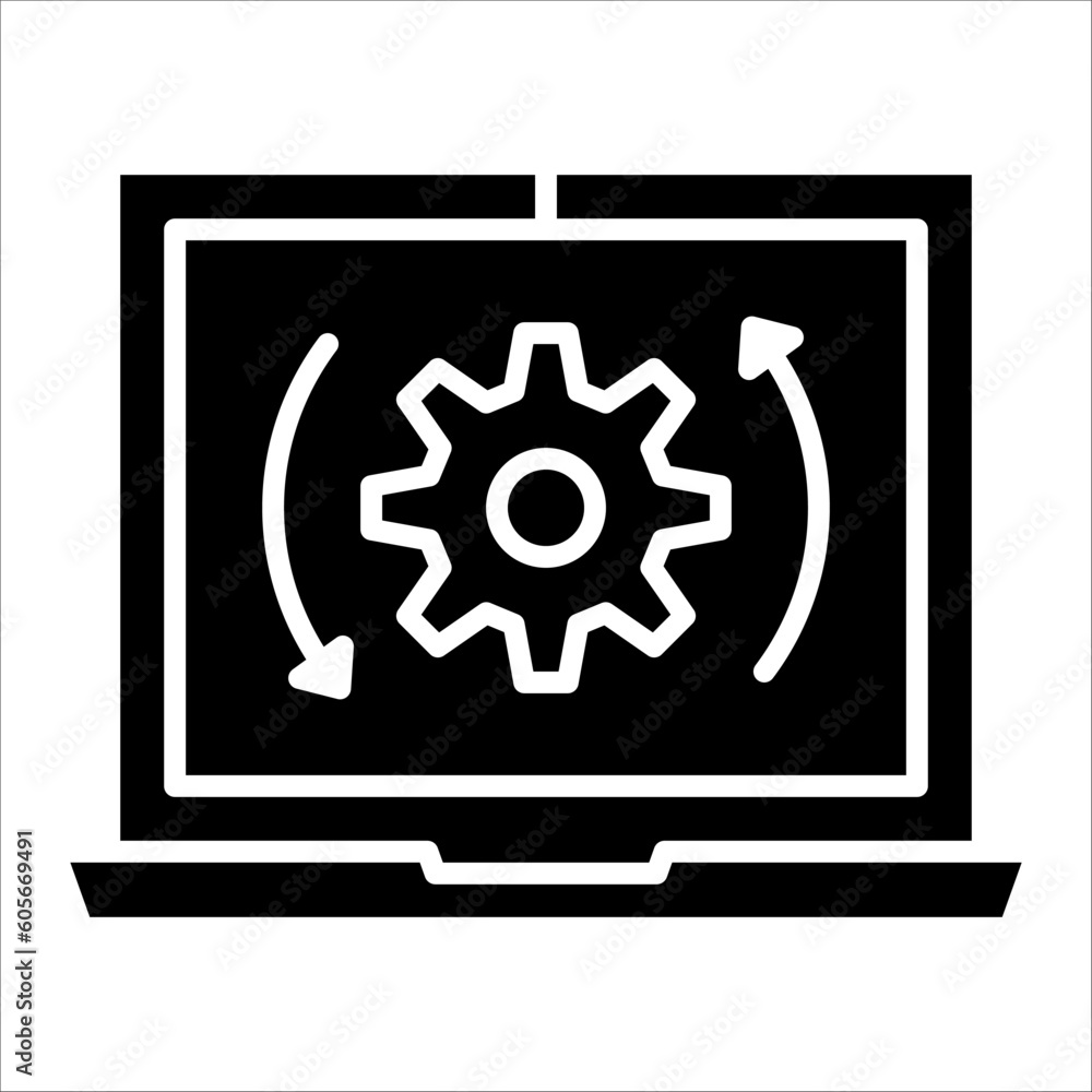 Solid vector icon for working which can be used various design projects. Solid vector icon for working which can be used various design projects.