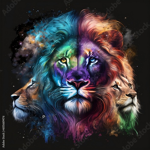 lion in the night