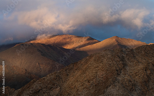 mountains landscape with clouds
