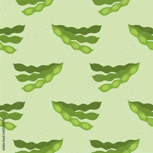 soybean seamless pattern vector illustration. vegan and vegetarian texture. Healthy food. Tasty vegan . Organic product. Culinary ingredient. Detailed vector design