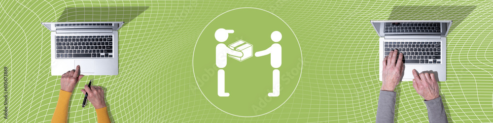 Concept of dropshipping Concept of dropshipping
