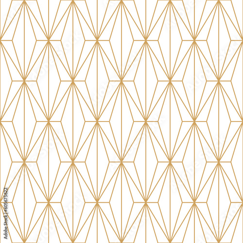 Art deco seamless pattern with gold square and line , luxury wallpaper with geometric shape, png transparent.