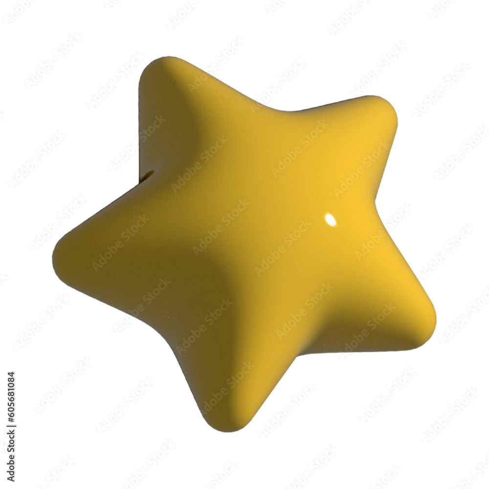 3d yellow star icon vector illustration 3d yellow star icon vector illustration