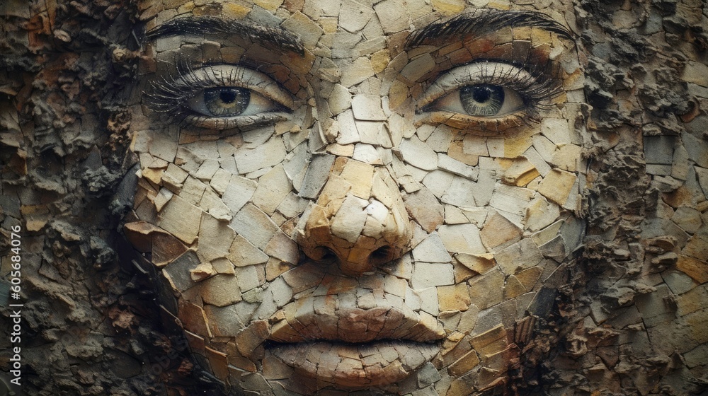A Mystic and Fantasy Artwork on a Texture Background generated by AI A Mystic and Fantasy Artwork on a Texture Background generated by AI