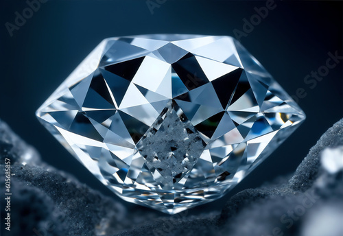 view of a diamond from Generative AI