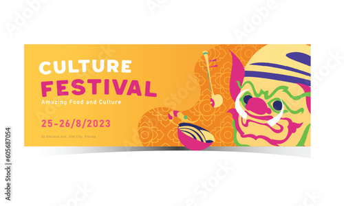 Festival Ticket Banner Entry Template