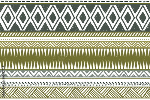 Ethnic vector seamless pattern. Tribal geometric background, boho motif, maya, aztec ornament illustration. rug textile print texture