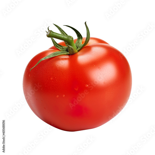 tomato isolated on white created with Generative AI