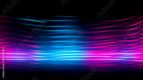 abstract futuristic background with purple and blue glowing neon moving high speed wave lines and bokeh lights data transfer concept 