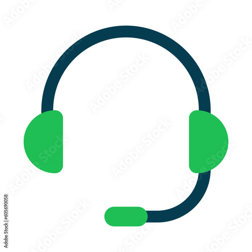 costumer service Flat graphic design icon