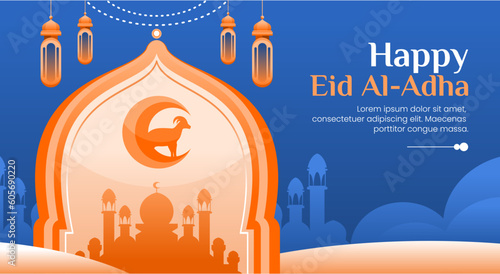 Happy eid al adha islamic background