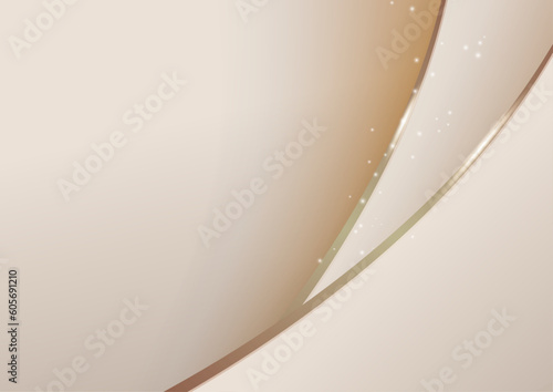 ゴールドのウェーブ背景