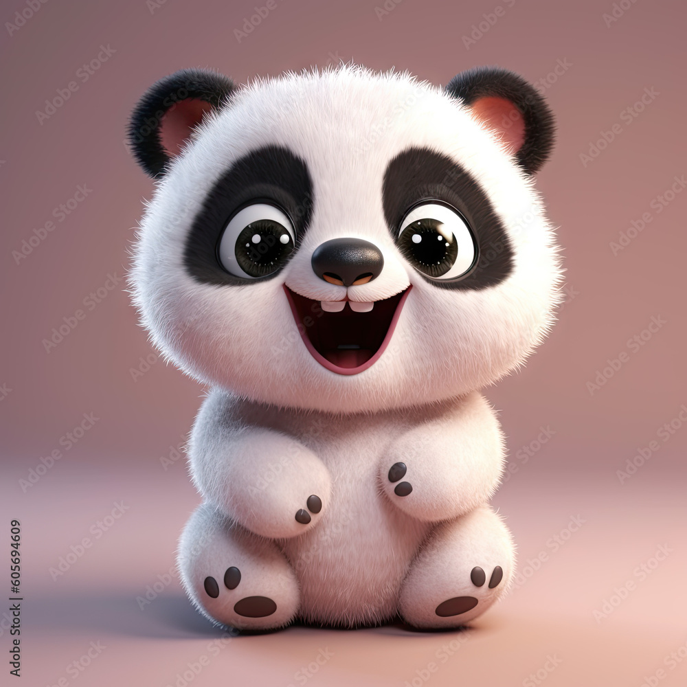 Baby Panda illustration 3D Baby Panda illustration 3D