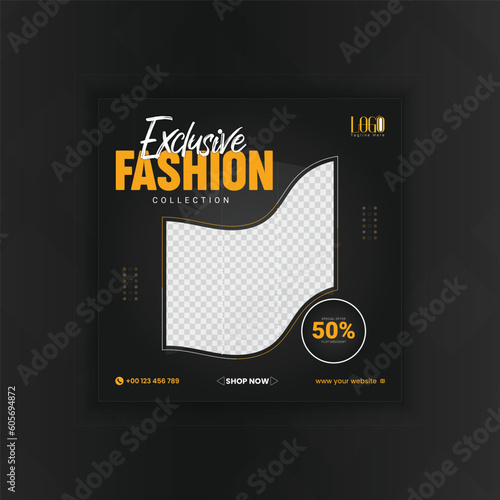 Fashion sale social media post design, Jens fashion Instagram post design template