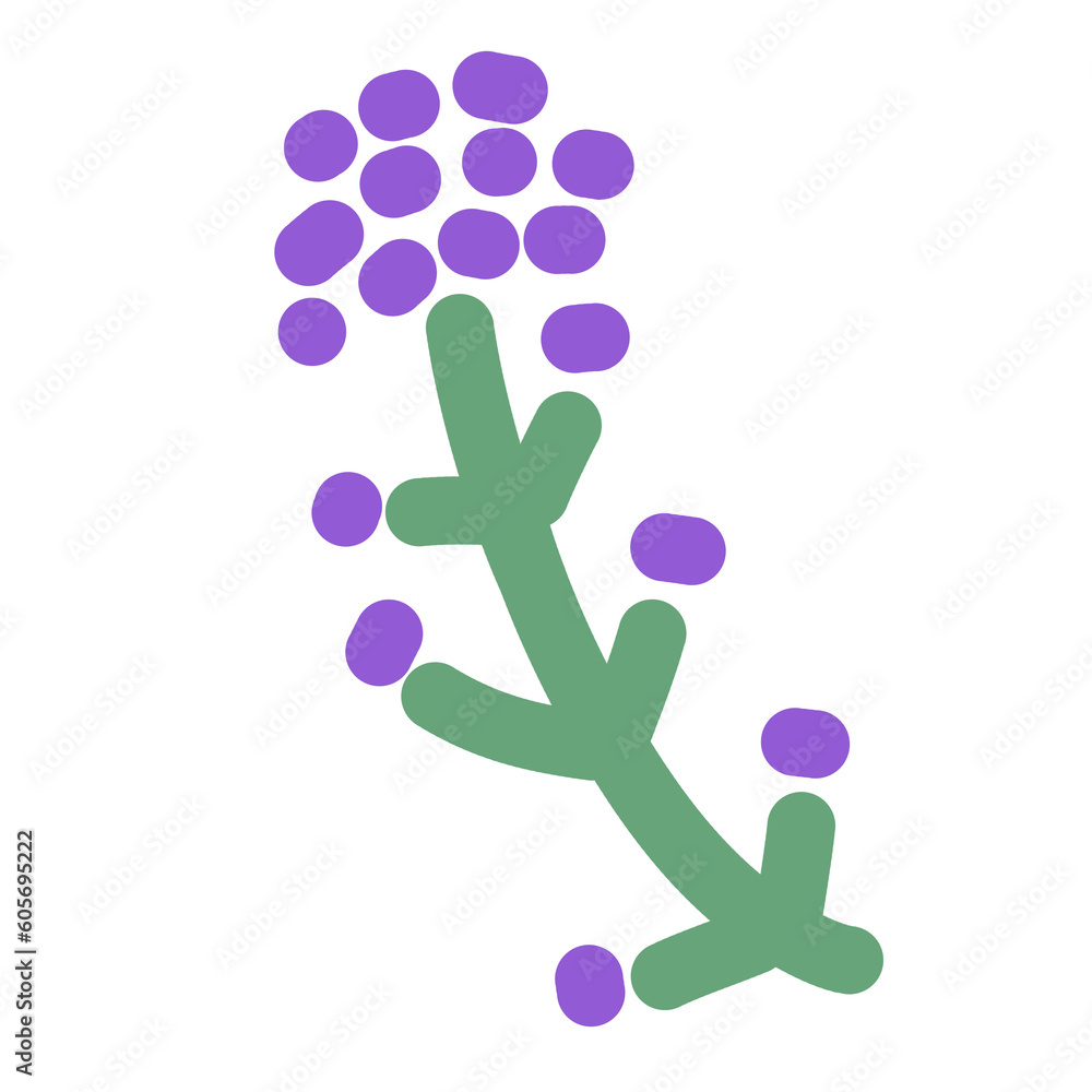Set of hand drawn cartoon images of leaves and flowers in various pastel colors, tulips. Set of hand drawn cartoon images of leaves and flowers in various pastel colors, tulips.