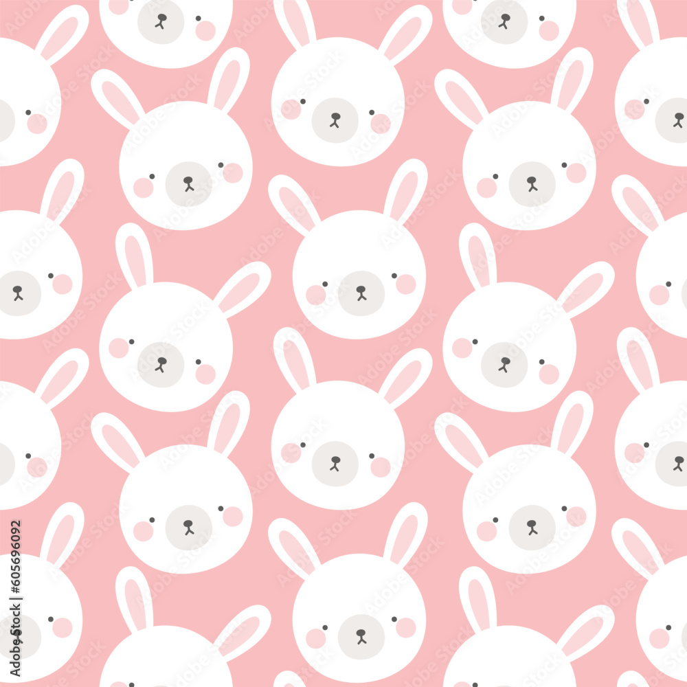 Cute farm animals seamless pattern, abstract hand drawn dot background with adorable farm animals vector illustration Cute farm animals seamless pattern, abstract hand drawn dot background with adorable farm animals vector illustration