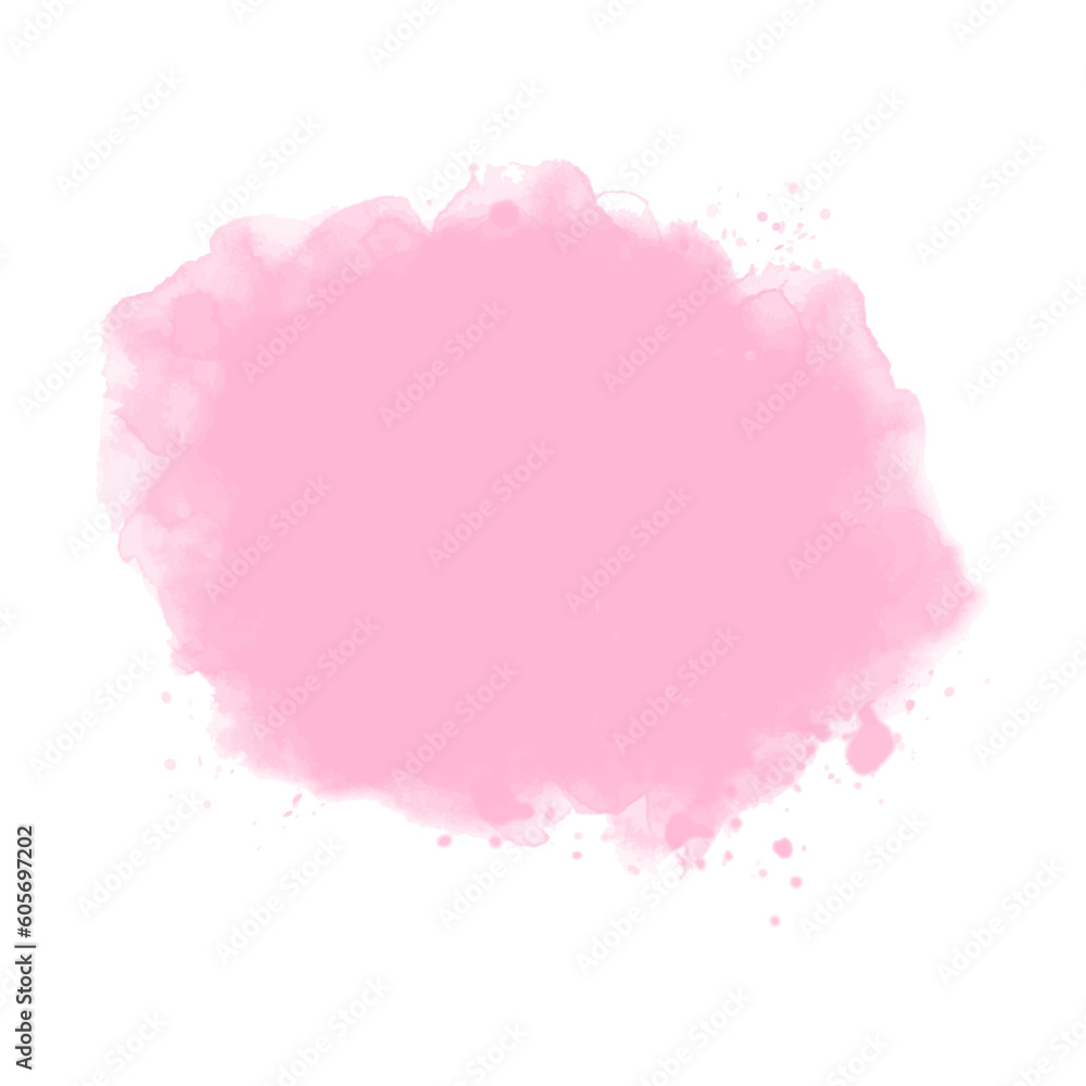 Abstract cotton candy pink watercolor stain texture background