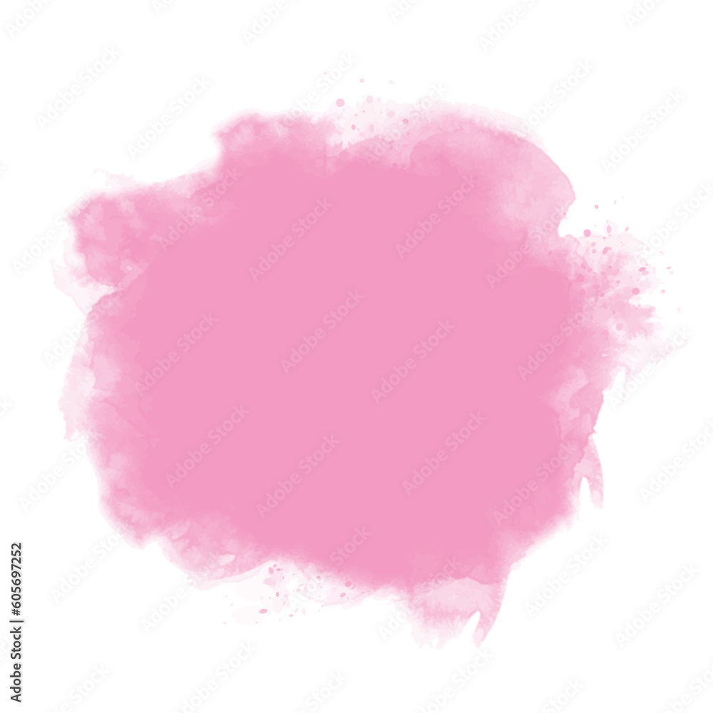 Abstract pastel megenta pink watercolor stain texture background