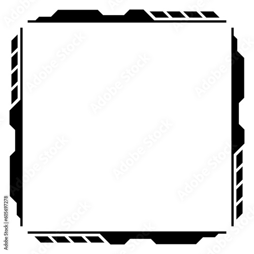 tech border square frame