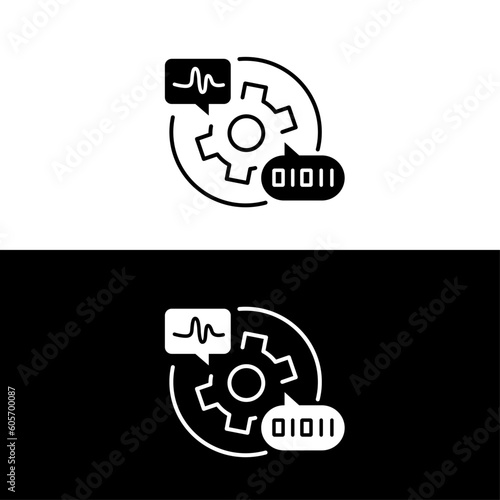 Natural Language Processing icon. NLP symbol,
Text analysis icon, Computational linguistics symbol, Language understanding icon, Sentiment analysis symbol, Text classification icon.