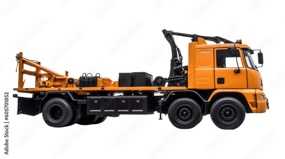 Fototapeta premium Wrecker isolated on transparent background. Generative AI