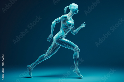 medical figure running