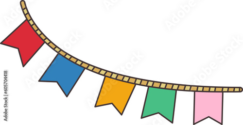 Bandeiras de festa junina