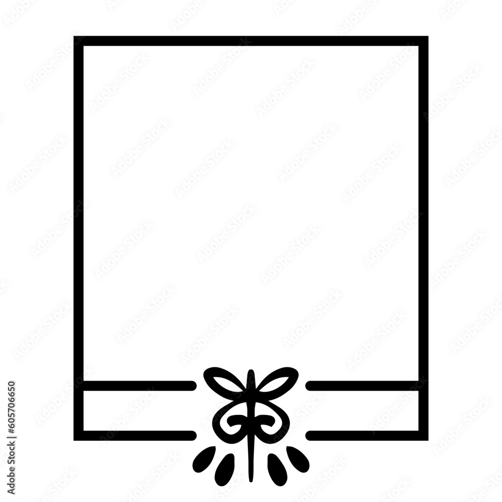 Obraz premium art square frame