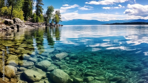 lake in the mountains