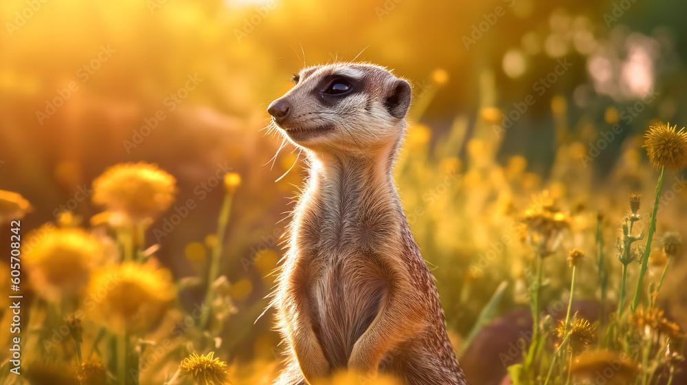 Fototapeta premium meerkat on guard