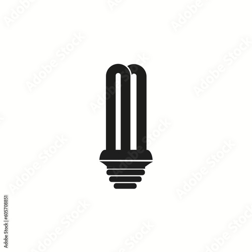 Led lamp icon energy economy technology.Vector