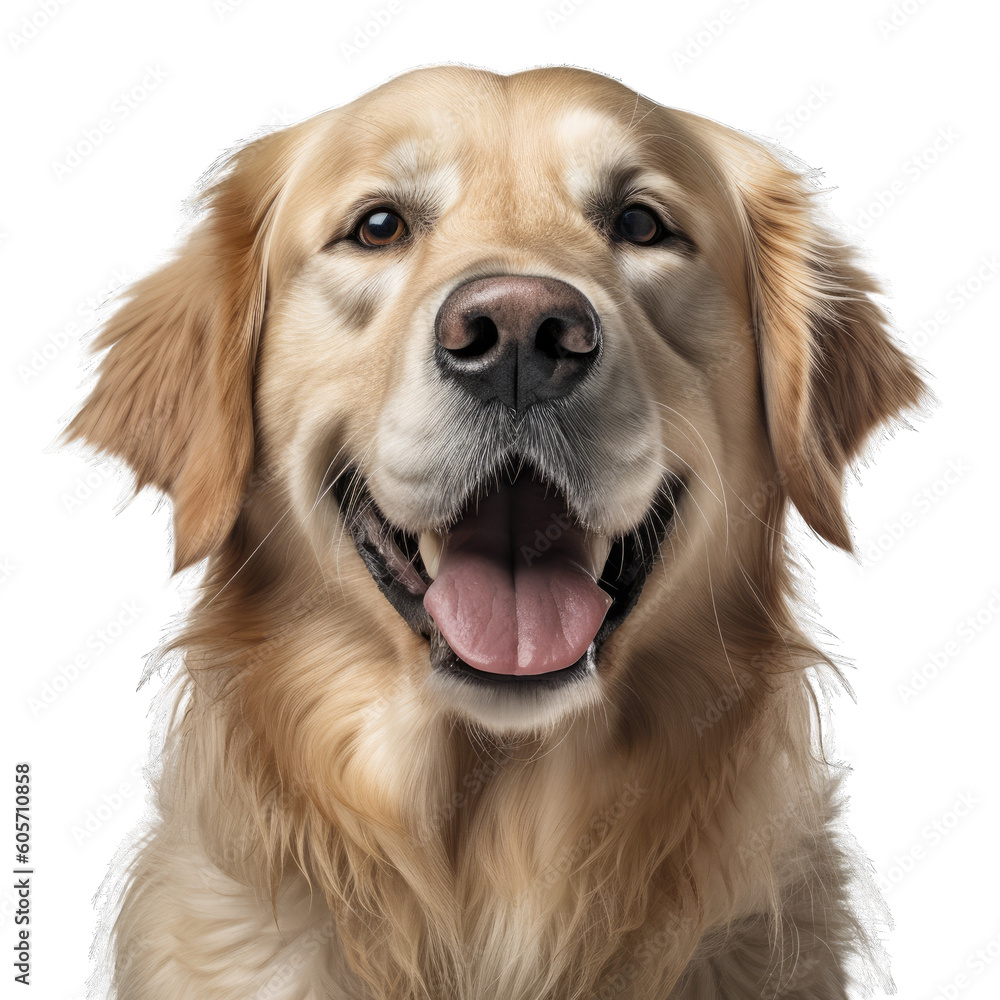 Golden Retriever isolated on transparent background. Golden Retriever isolated on transparent background.