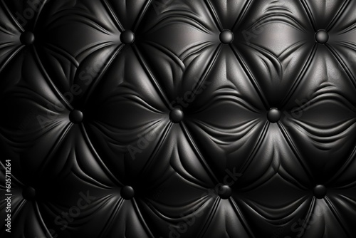 Elegance black leather pattern, Generative Ai