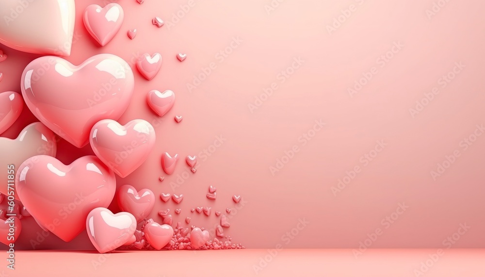 Sweet love heart balloon, valentine day , mother day or love anniversary background.