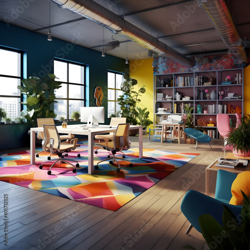 Modern, colorful Office