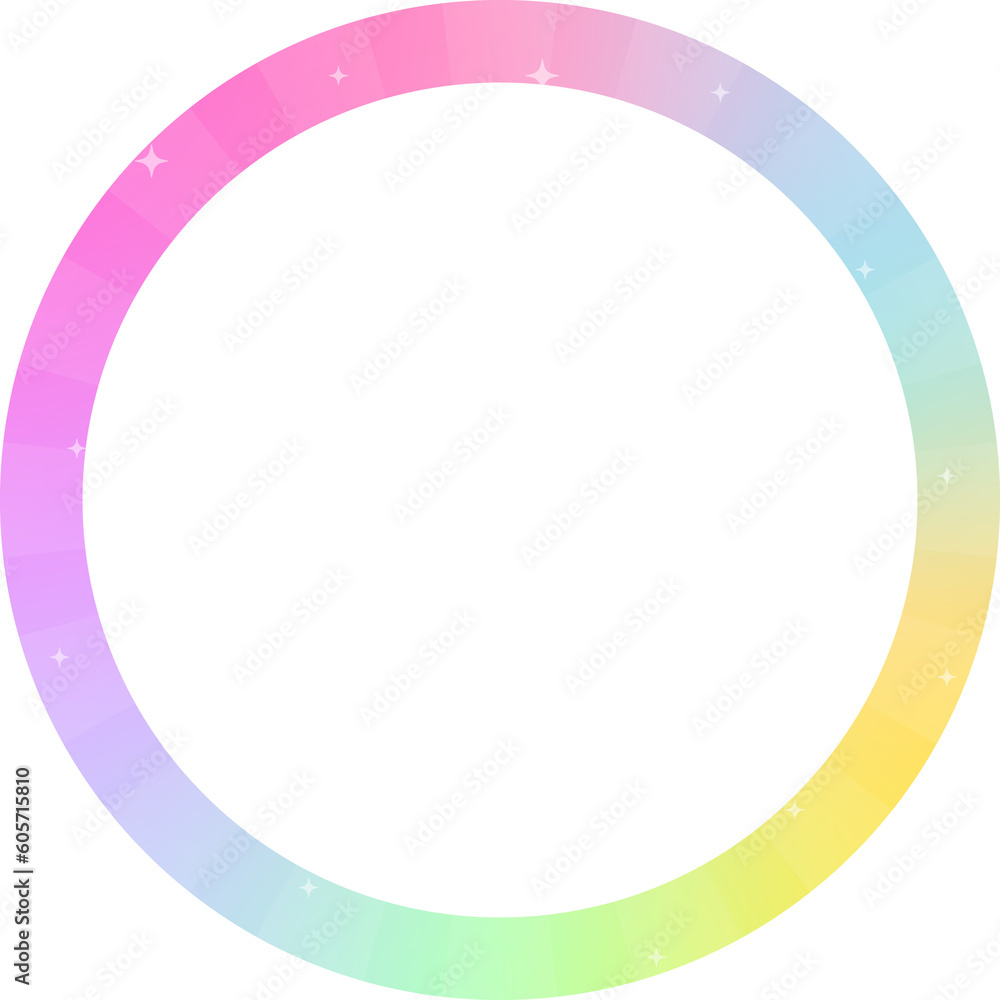 colorful star burst circle frame colorful star burst circle frame