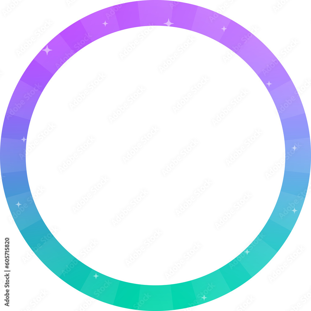 colorful star burst circle frame colorful star burst circle frame