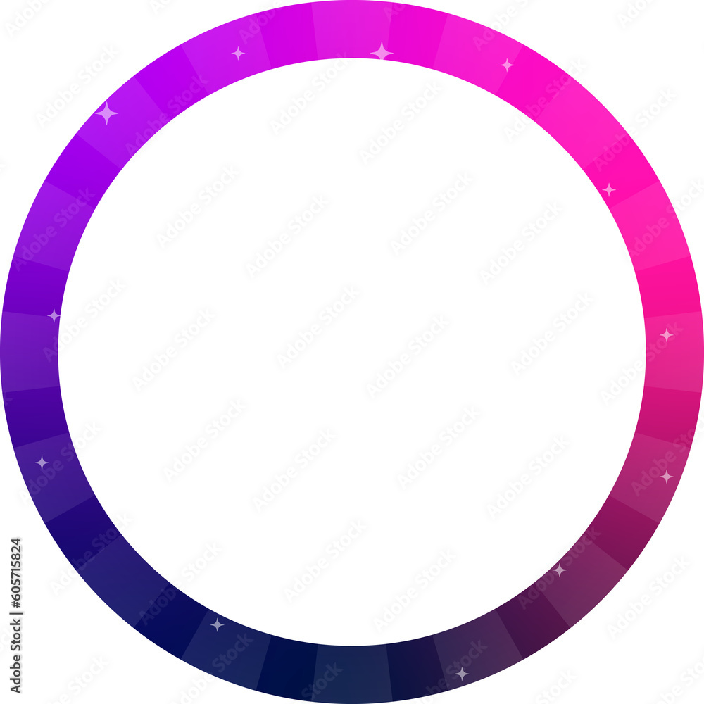 colorful star burst circle frame colorful star burst circle frame