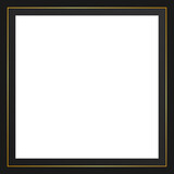 dark gold pattern square frame