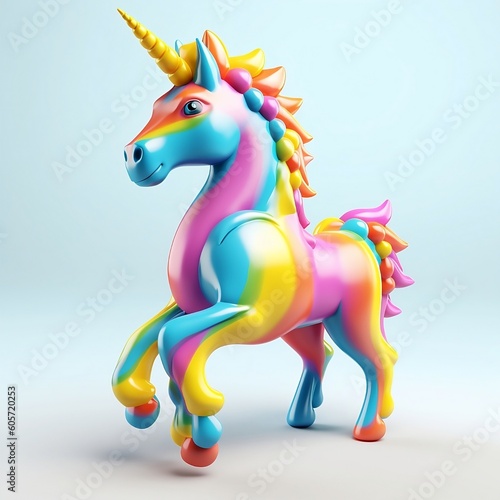 "3D Unicorn Wonderland: Iconic and Captivating Images for Sale on Adobe Stock" © Napaphat