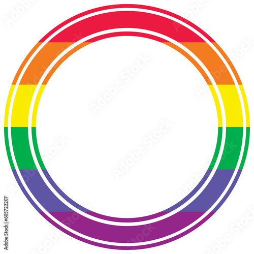 Free Download rainbow lgbtq circle frame - GFXLoad