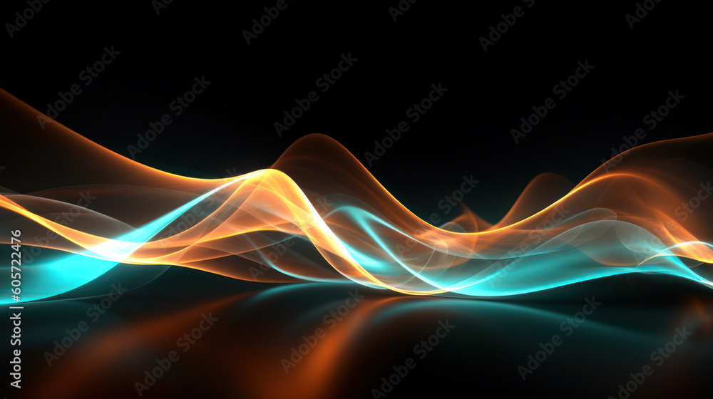 Fototapeta premium Generative AI - Abstract futuristic background with interconnected communications, symbolizing global connectivity and digital innovation