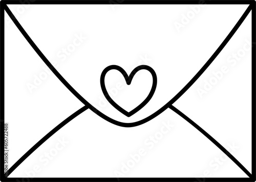 heart with a letter