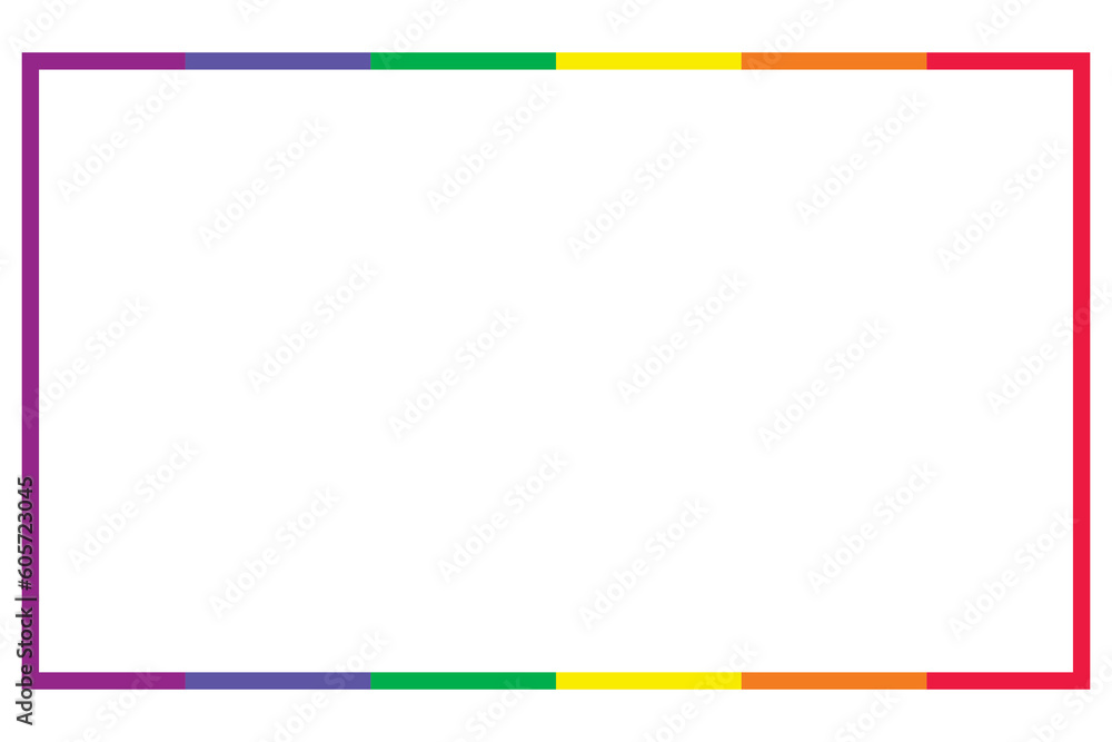 rainbow lgbtq rectangle frame rainbow lgbtq rectangle frame